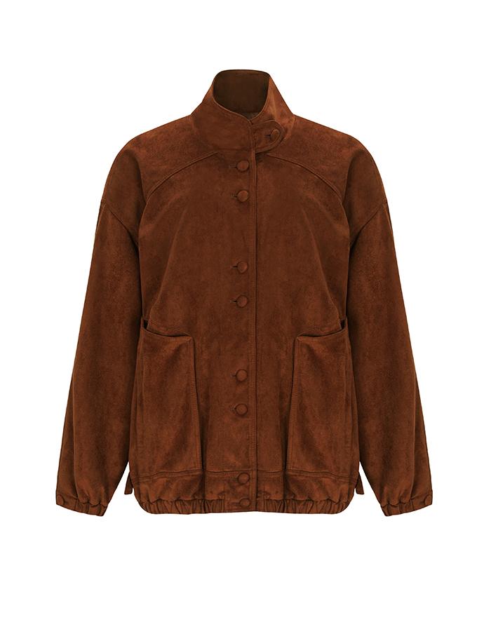 CINNAMON OVER FIT SUEDE JACKET