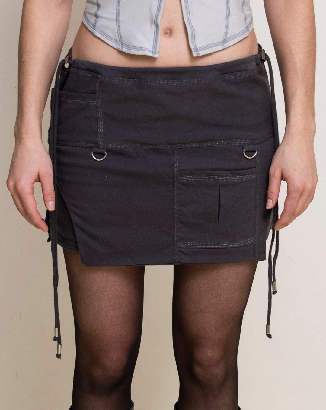 TOILÉ Charcoal Byte Mini Cargo Skirt