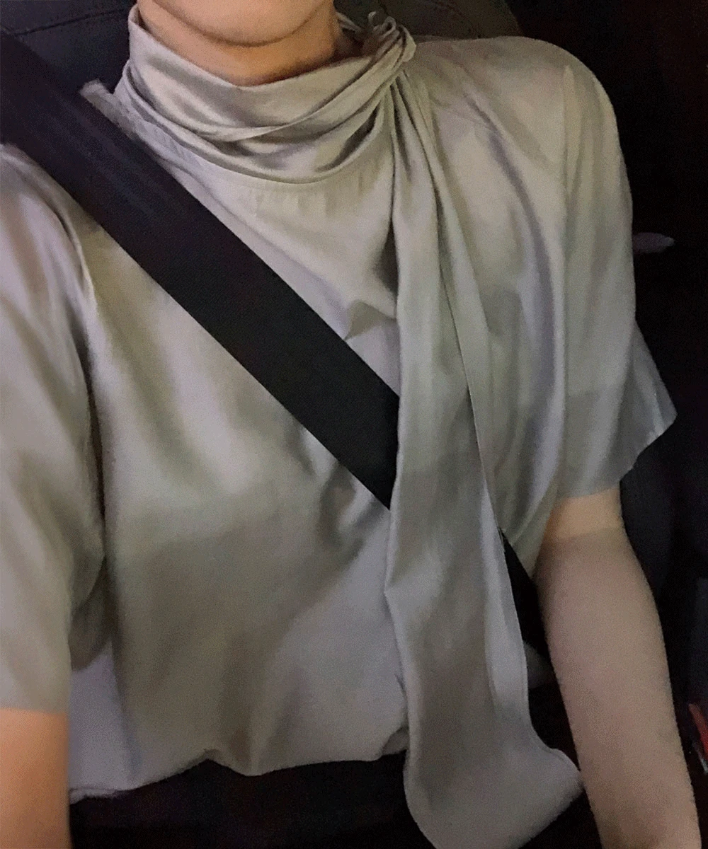 Charlotte Tie Blouse (2Colors)