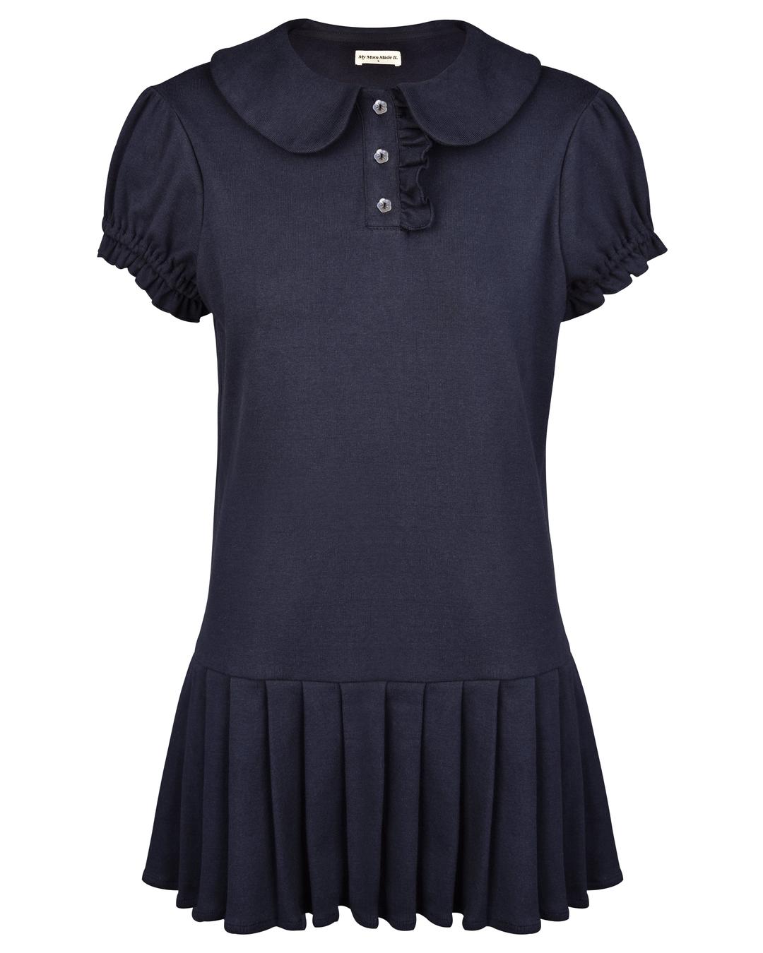 Polo Mini Pleat Dress - Navy - XS