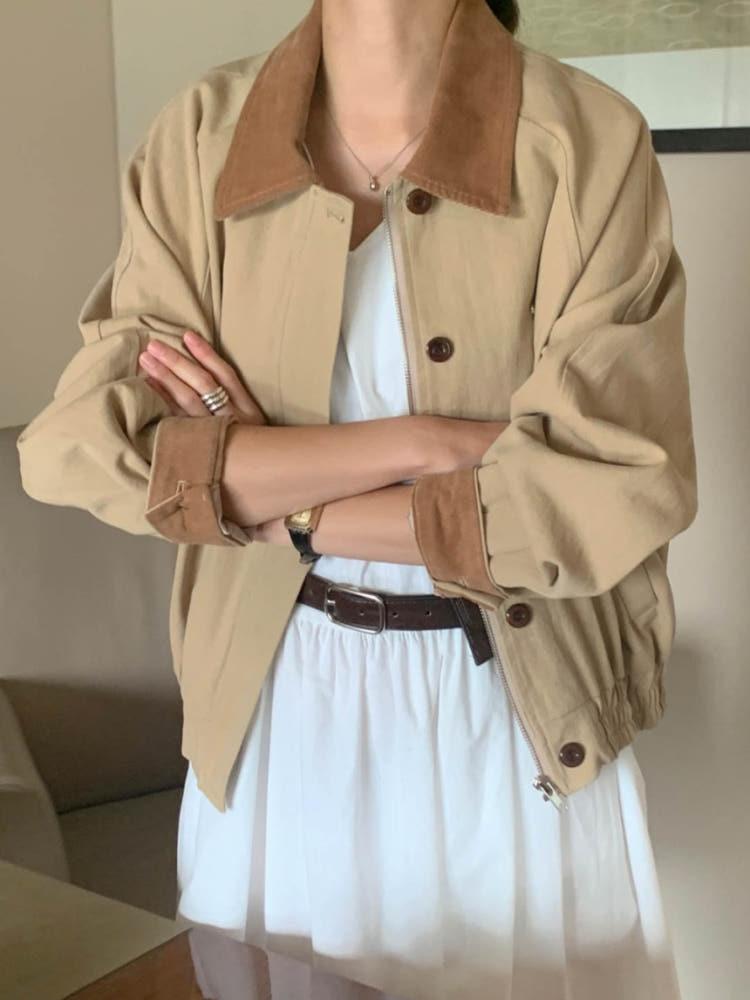 아잉 피터 점퍼 야상 자켓 블루종 areing  2col