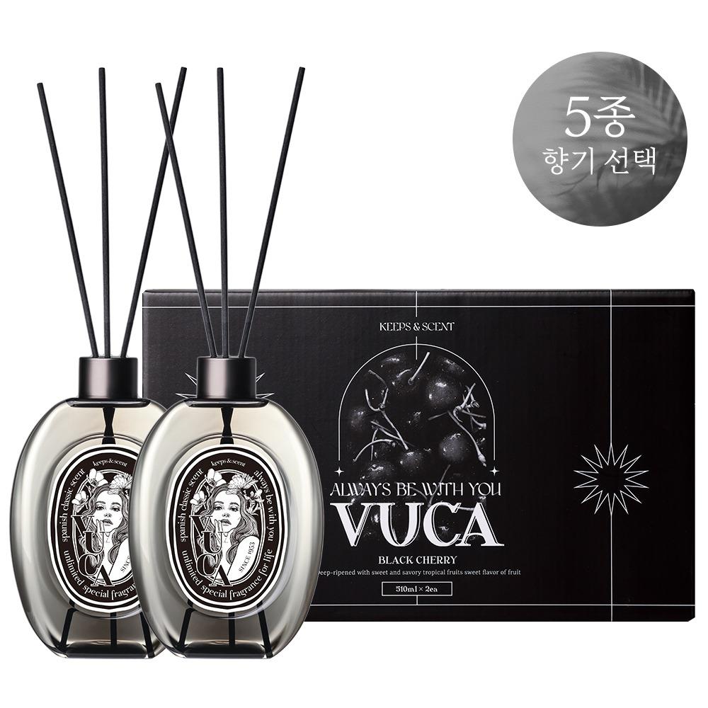 [향기 선택] 뷰카 센트 클래식 대용량 디퓨저, 510ml 2개입