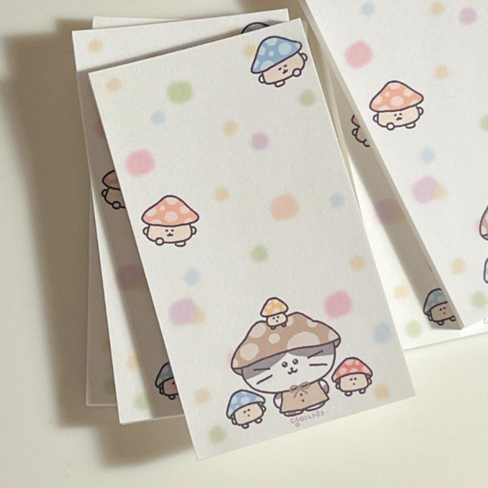 덩이나라 버섯마을 메모지