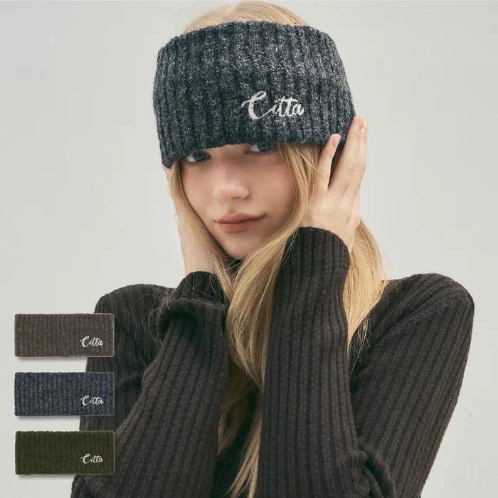 [5차 리오더]Signature Logo Knit Hair Band_CTA929(3color)