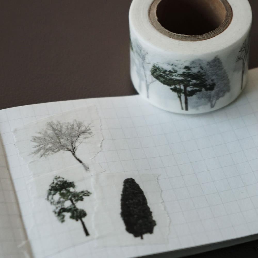 winter tree masking tape / 겨울나무 마스킹 테이프