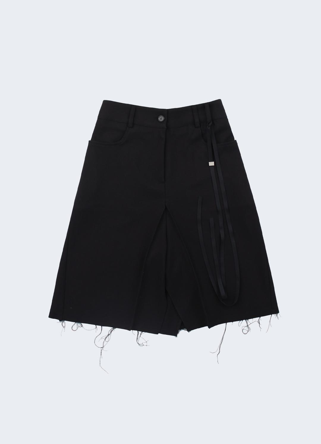 [4TH] CASEY CUTTING HALF TROUSERS SKIRT (BLACK) 4/8 예정