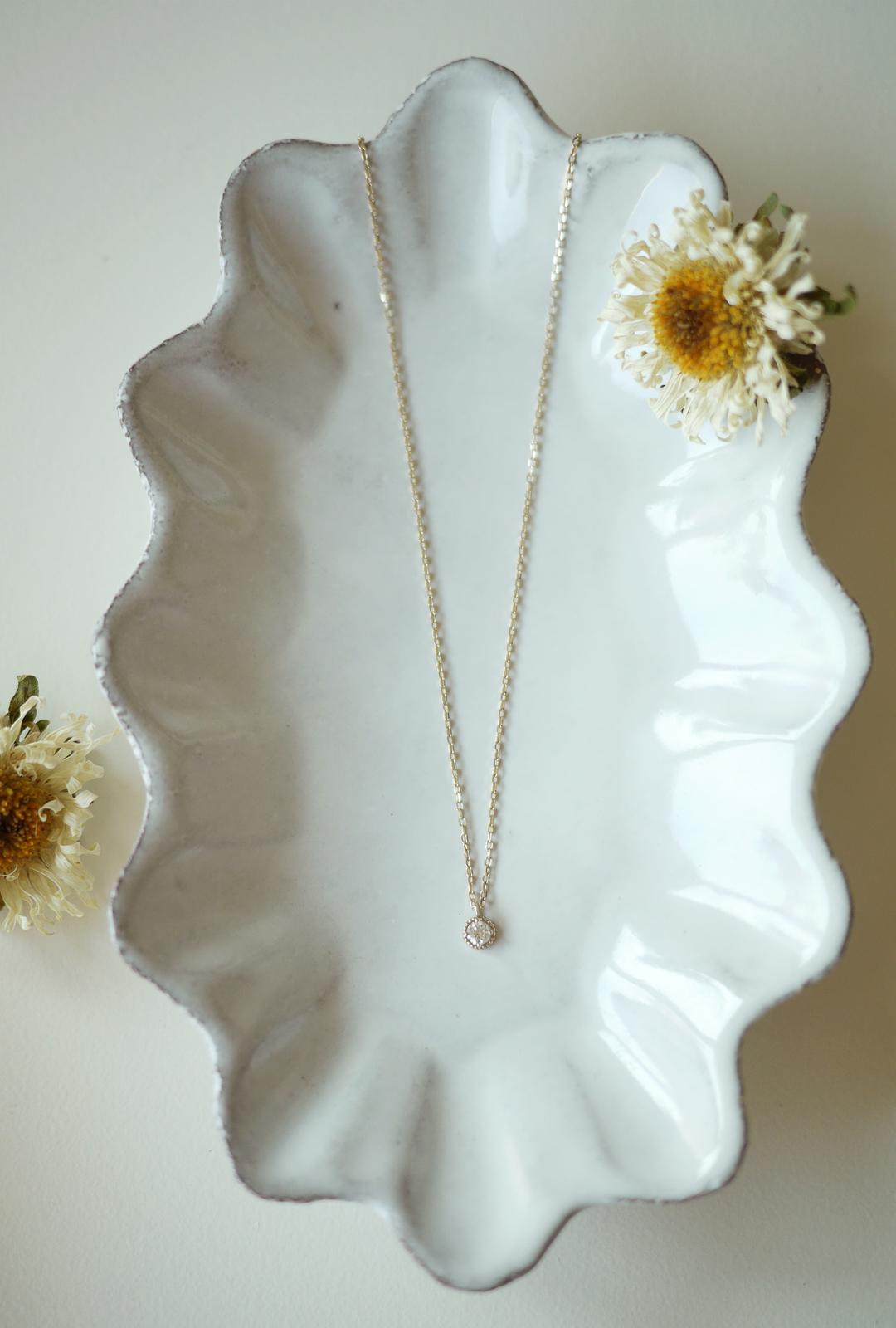 rolet frame diamond necklace