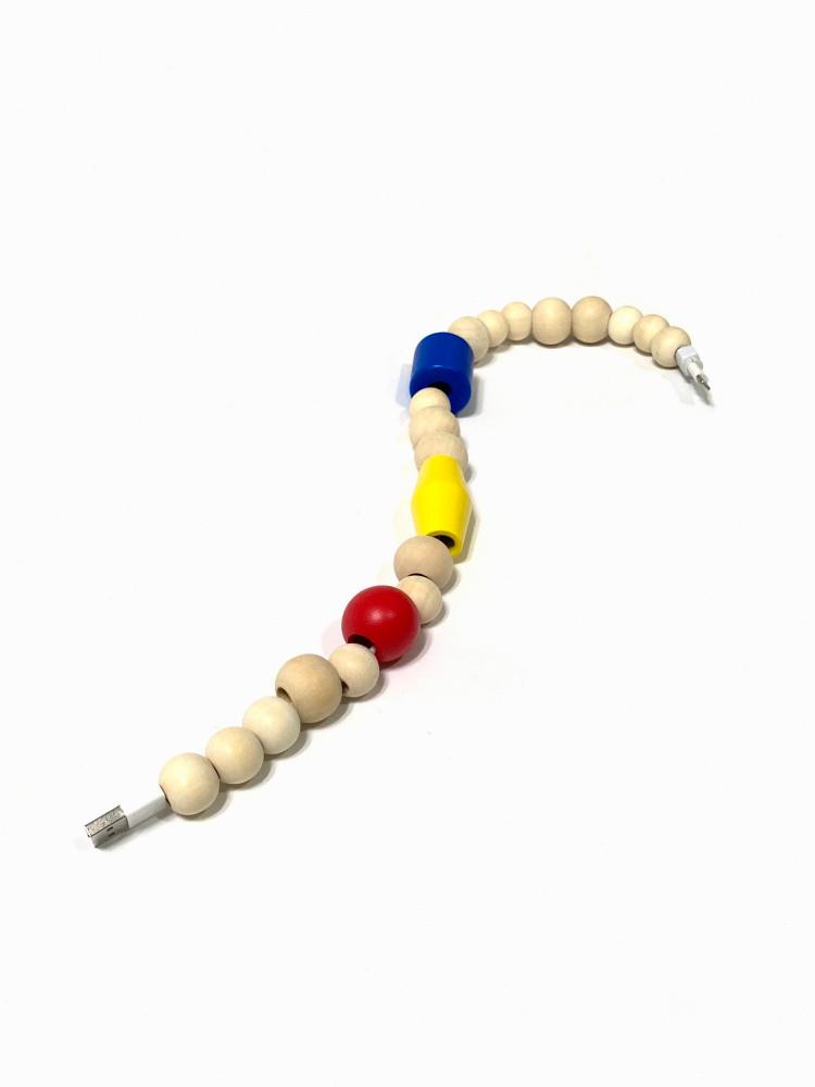 [TTa Ma]우드볼 비즈 나무구슬 아이폰 충전기 케이블 DIY