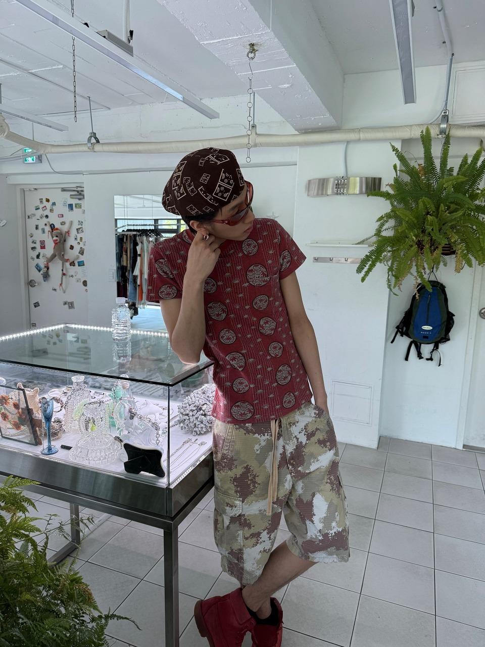 oriental print t-shirt
