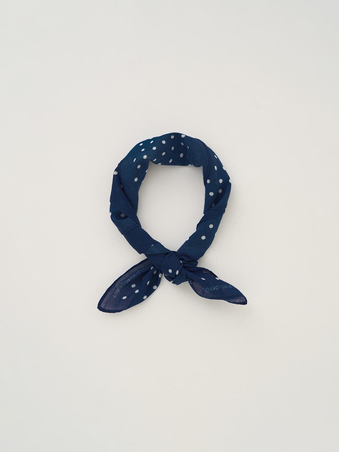 L'eau dot bandana_deep blue