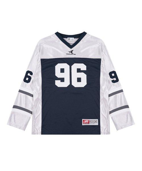 Hockey Jersey Long Sleeve Top - Silver