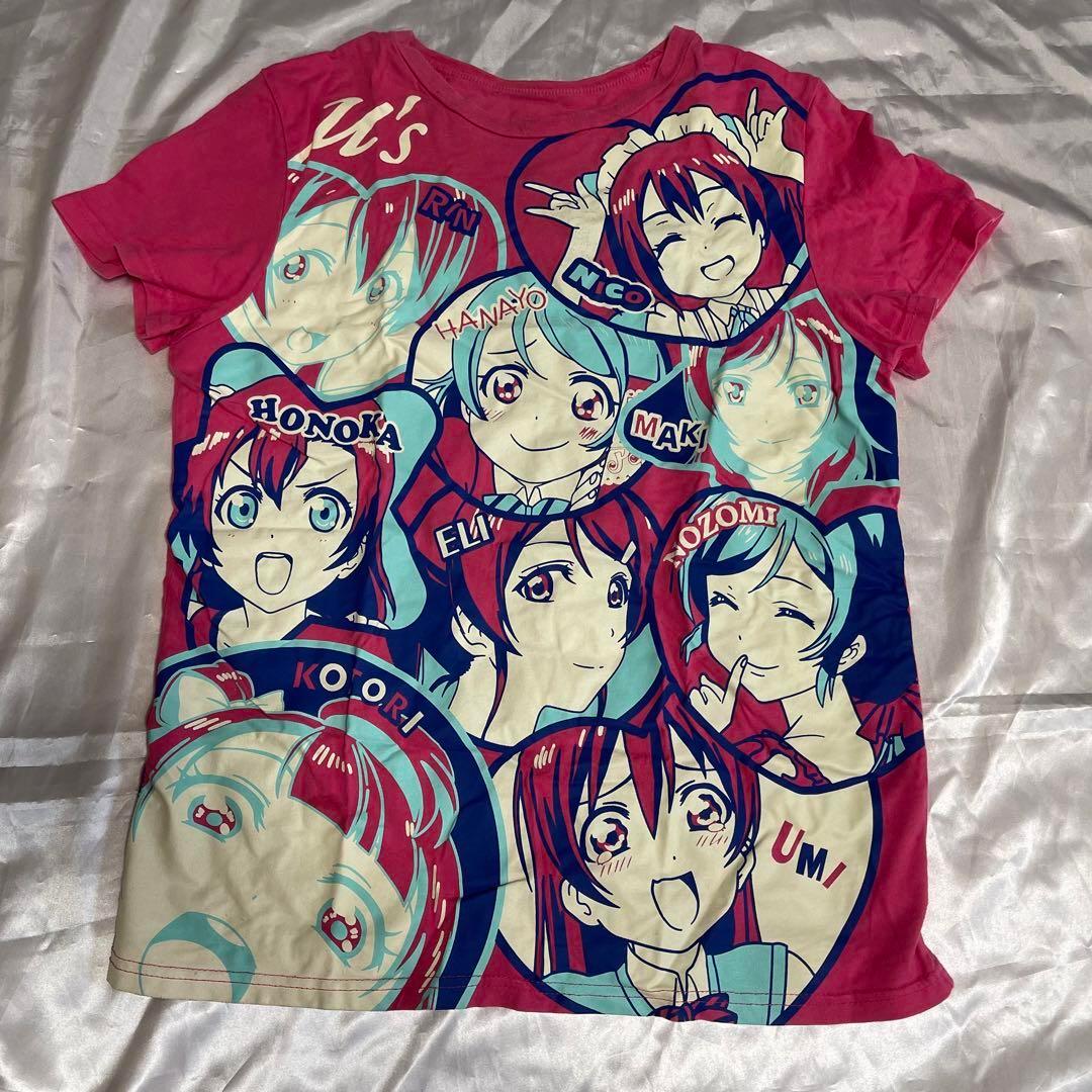 アニメキャラクター Tシャツ ピンク