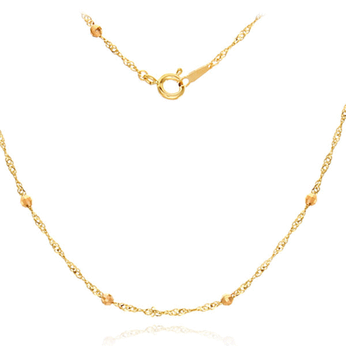 14k/18k 웨이브크리스탈체인 목걸이