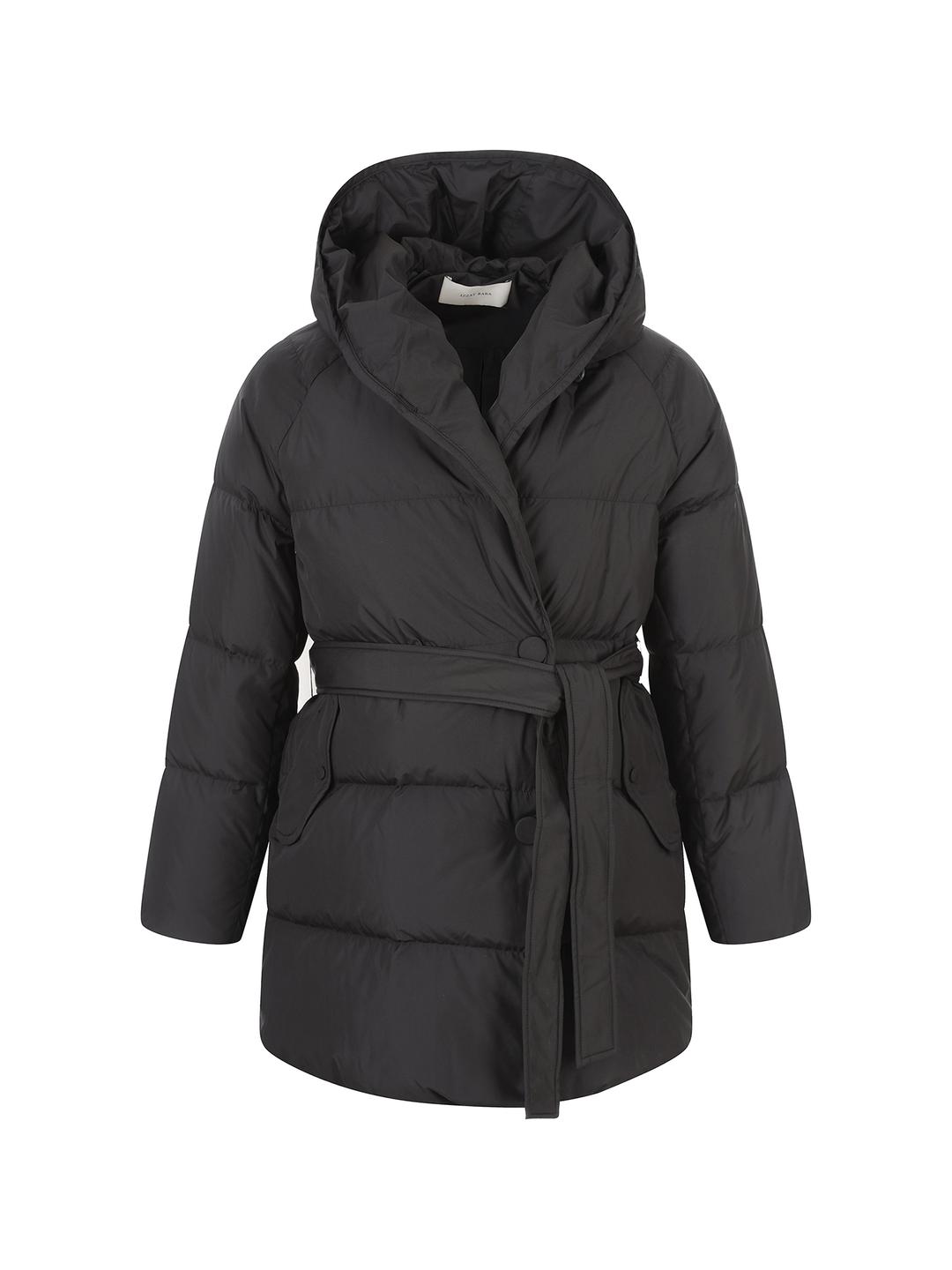 아이잗바바(OUTLET) 숄 칼라 벨티드 구스다운 점퍼 (BLACK) BRAA2PD321