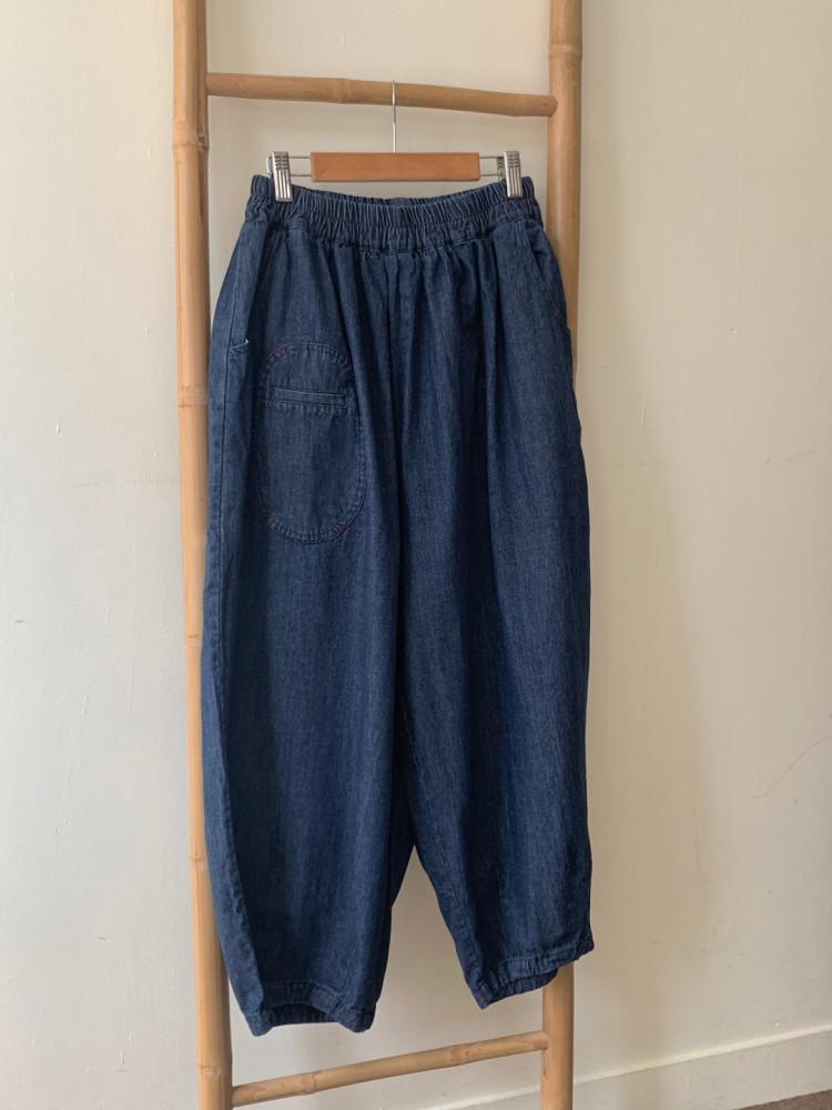 [재진행] 마루 벌룬 청 밴딩 팬츠