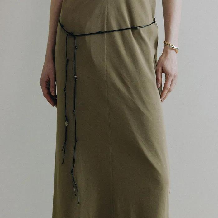 Tied Faux-Leather Strap Belt SX6XT020-10