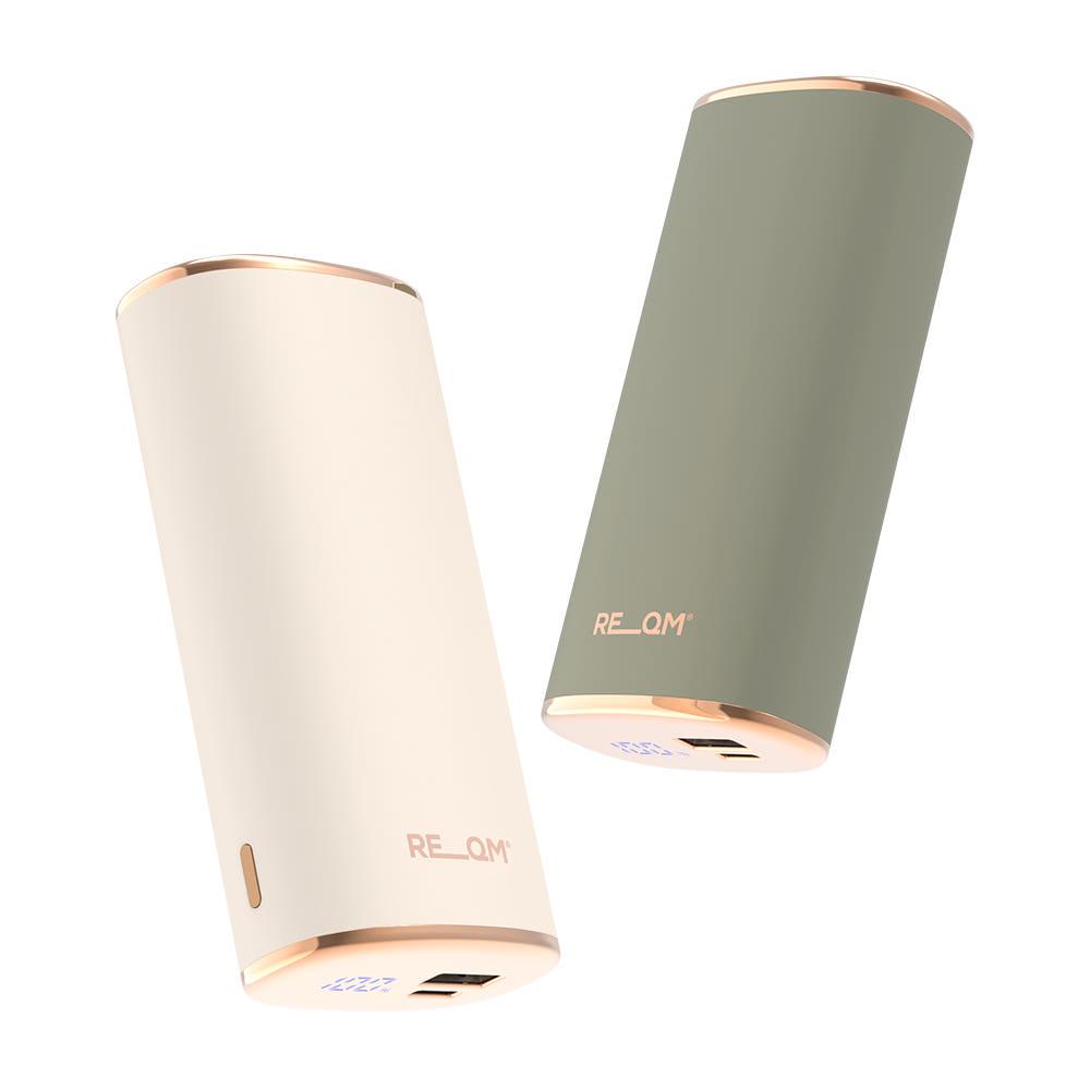 리큐엠 충전식 휴대용 손난로 3단계 온도조절 잔량표시 9000mAh 보조배터리 HW920