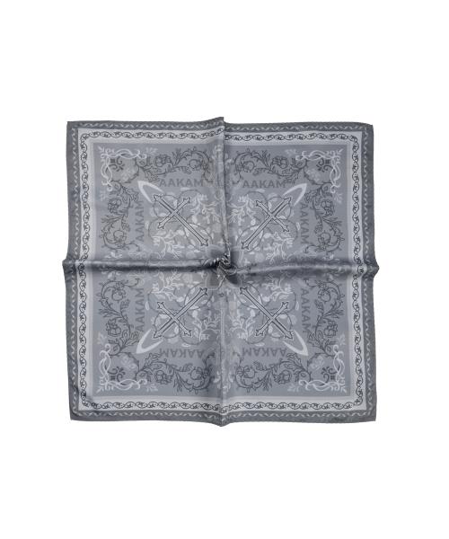 X-Cross Printed Scarf (Gray)