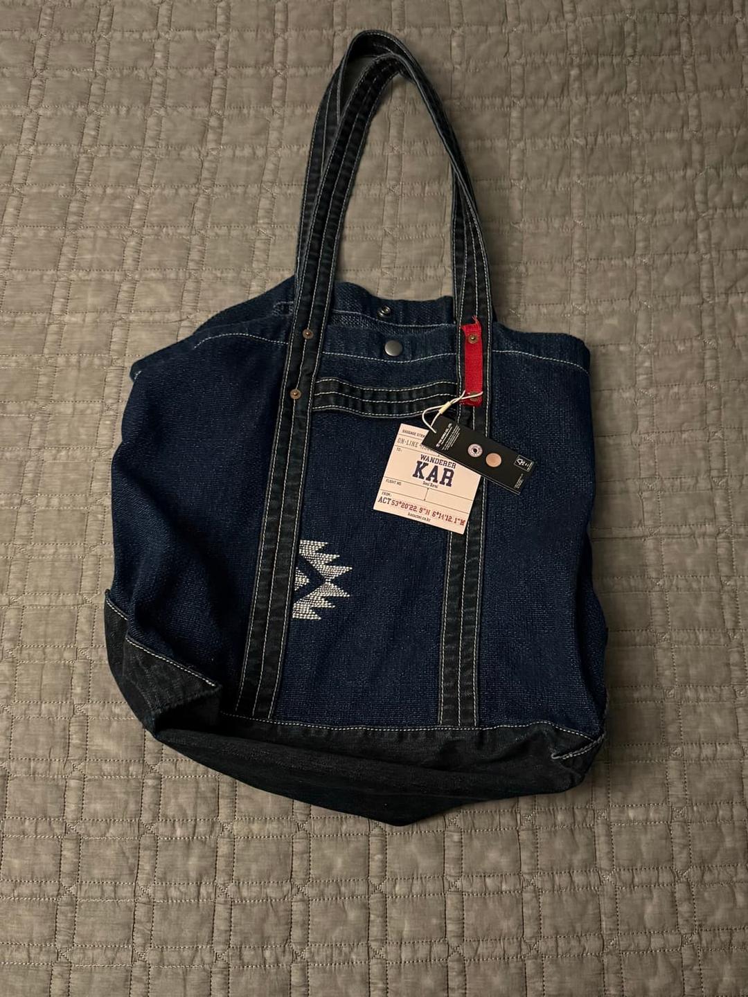 [OS] 카락터 빈티지 데님 토트백 | 후루츠패밀리
