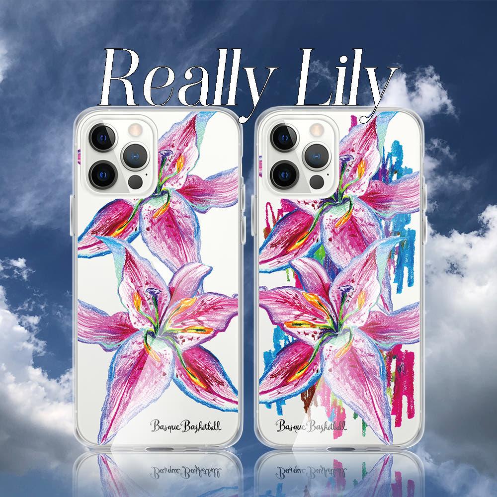 (CLEAR) Really Lily (리얼리 릴리 백합 클리어 폰케이스)