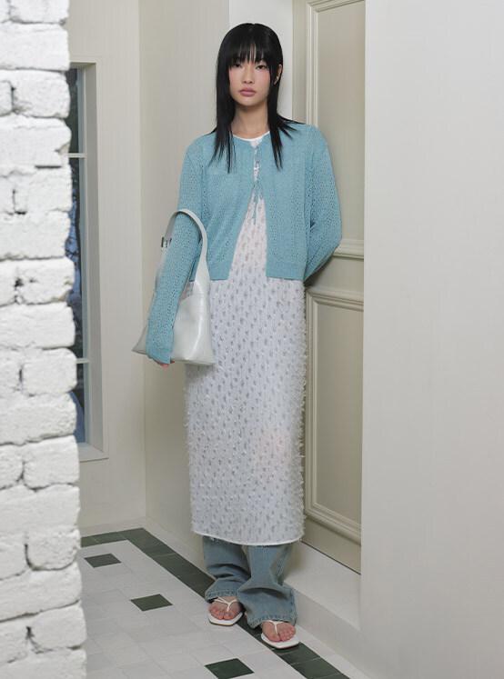 [3/12 예약배송] Lace Long One-piece in White VW4SO200-01
