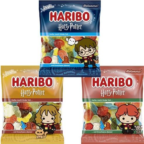 하리보 해리포터 시리즈 3종세트 젤리 [해리x헤르미온느x론 위즐리] Harry Potter Haribo 3set - 츄잉젤리 | 쿠팡