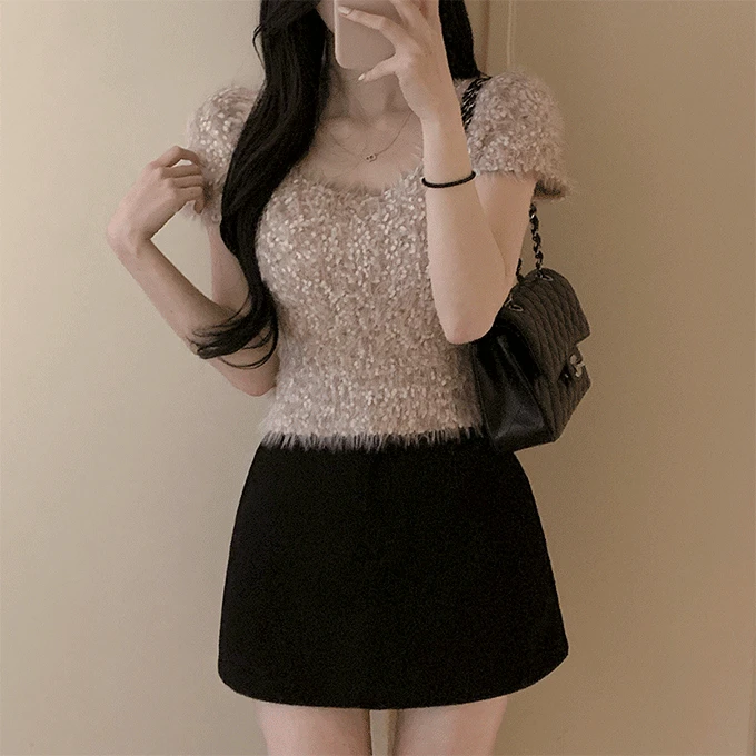 [겨울신상] 에밍 퍼 니트 -3 color