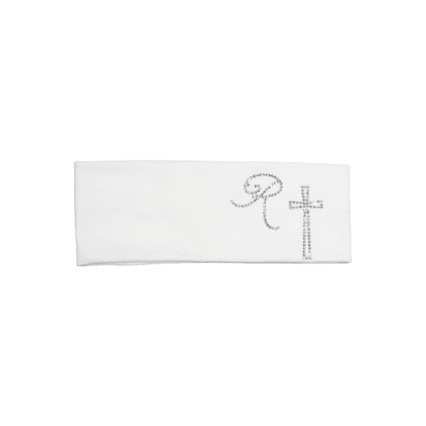 R CROSS HAIRBAND WHITE