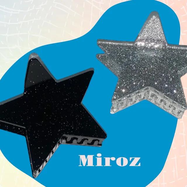 1+1miroz 미로즈 💗 특가상품💗빈티지 펄 빅별 집게핀 복고 y2k 헤어핀 (2color)