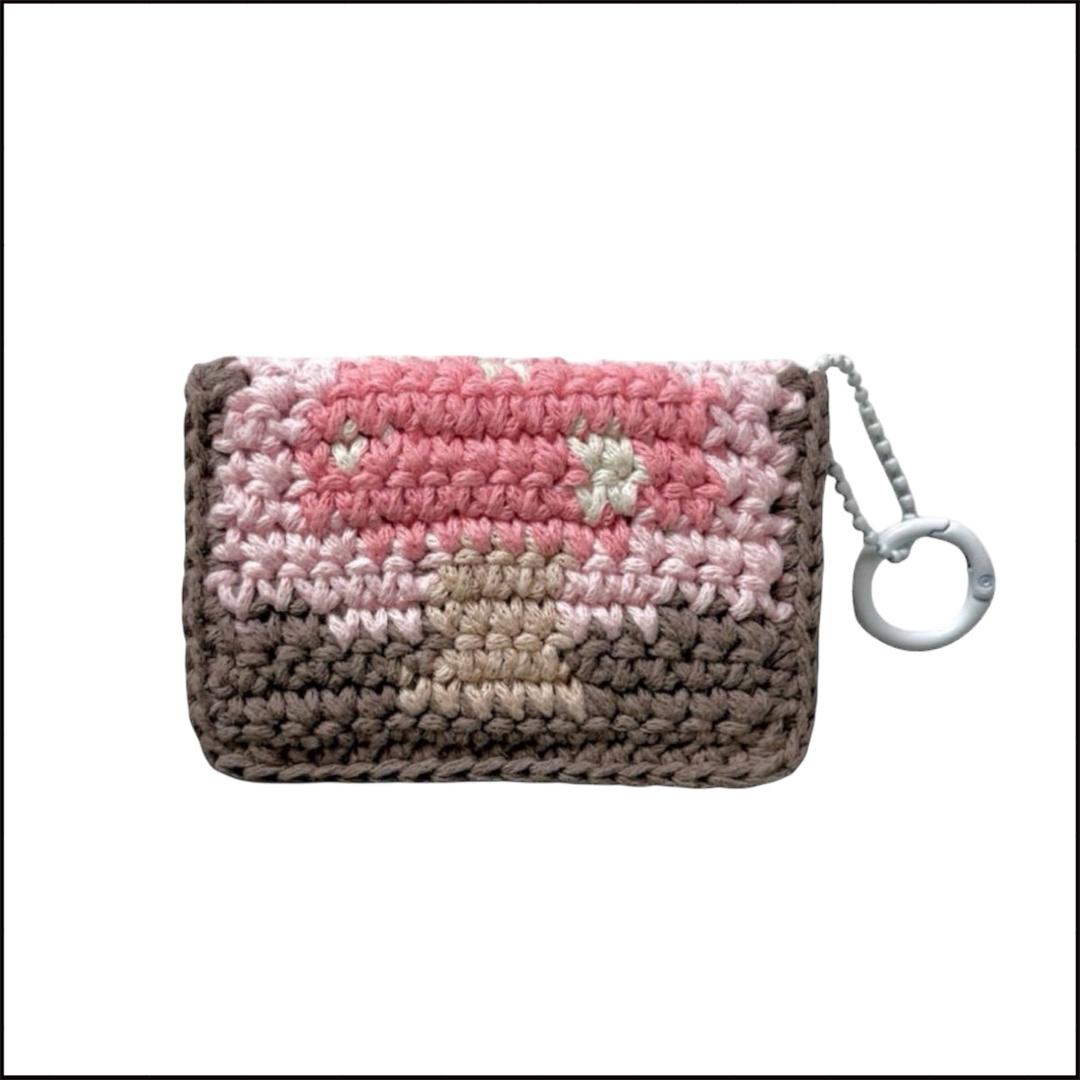 mushroom wallet (baby pink)
