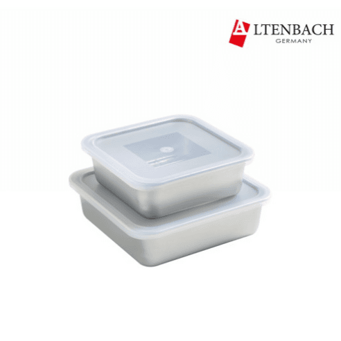 알텐바흐 스텐밧드 정사각 2종 세트 (중+대) - 밀폐용기/세트 | 쿠팡