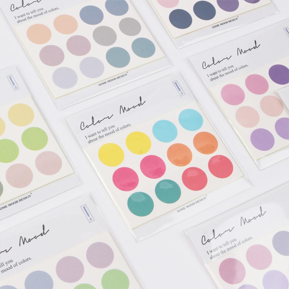[뉴컬러 추가] 컬러 무드 스티커 S (13mm)