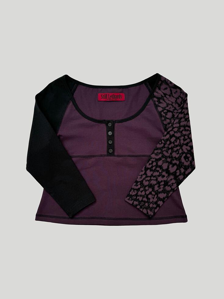 3/4 SLEEVE RAGLAN CROP T-SHIRT