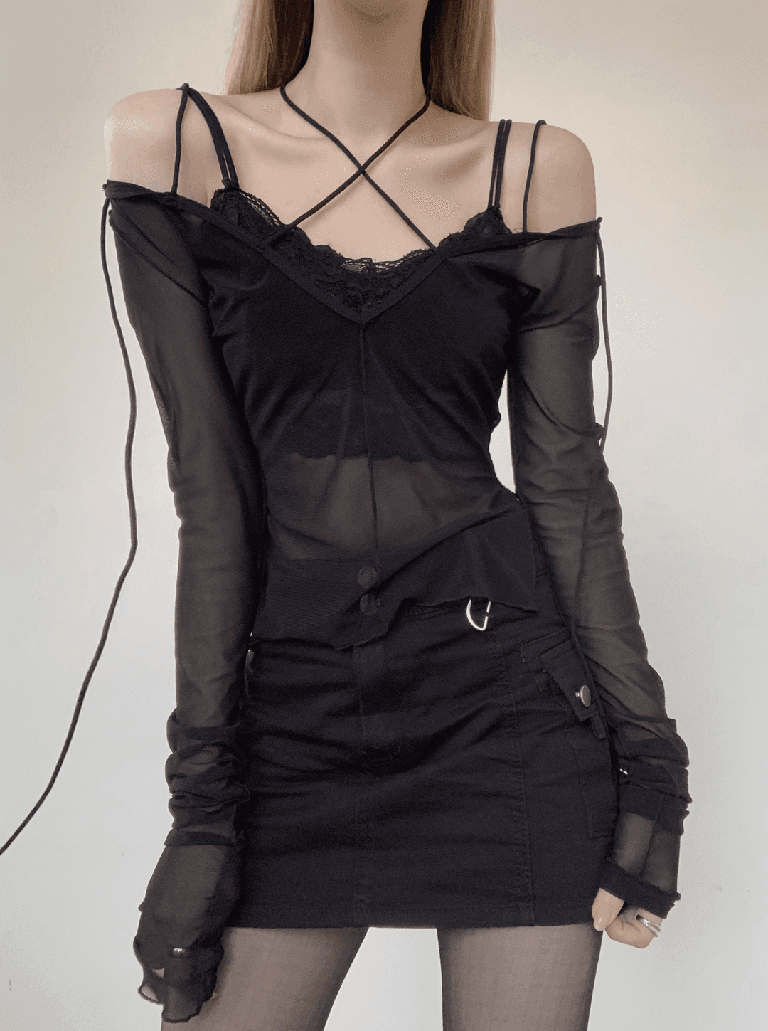 Oasis Strap See-Through Top