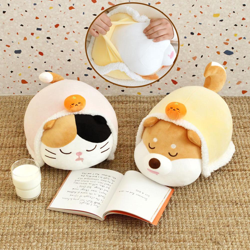 모찌타운 꿀잠 쿠션 모찌고백인형 (이불코스튬)