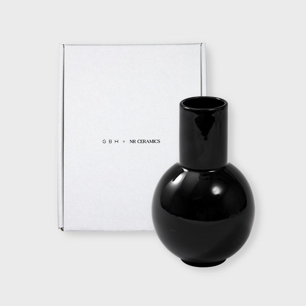 GBH X NR CERAMICS VASE (BLACK) 화병 꽃병