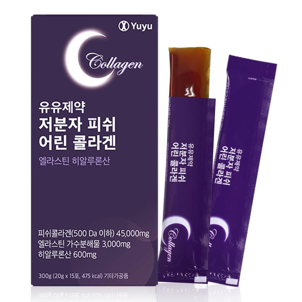 유유제약 저분자 피쉬 어린 콜라겐 엘라스틴 히알루론산 20g