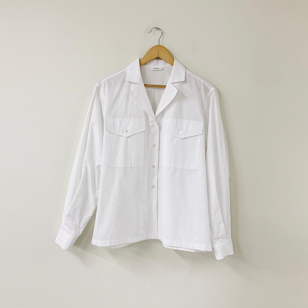 [플레인에떼]lounge 라운지 코튼 포켓 셔츠(3color)