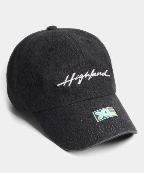 빅사이즈 볼캡 XL HIGHLAND DENIM CAP BLACK