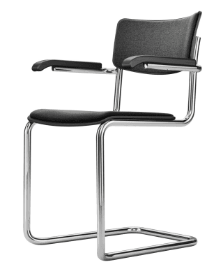S 43 PVFST / 캔틸레버 체어 / 블랙 (패브릭), THONET