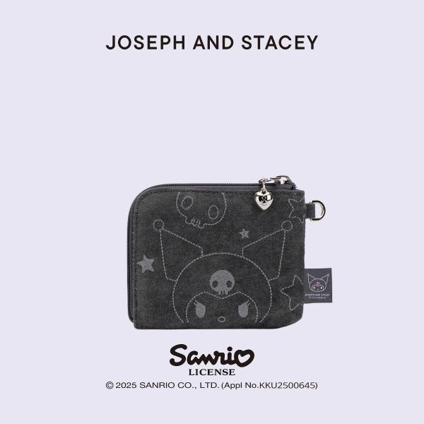 [11월 오픈예정] 데님 키링 카드 월렛 쿠로미 워시드 차콜