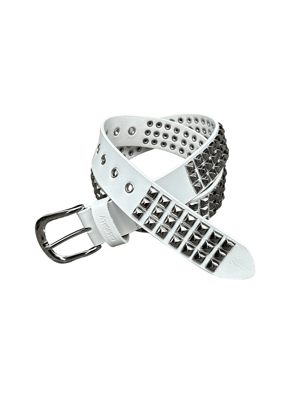 STUDDED LEATHER BELT
