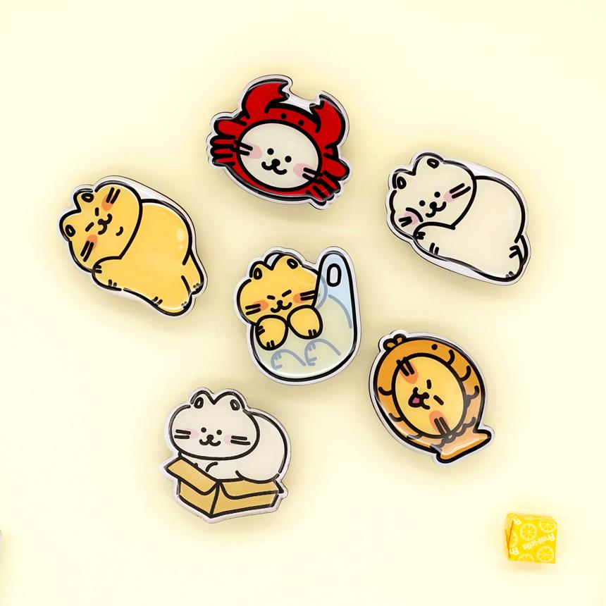 그립톡 캐릭터 냥생활 에폭시 스마트톡