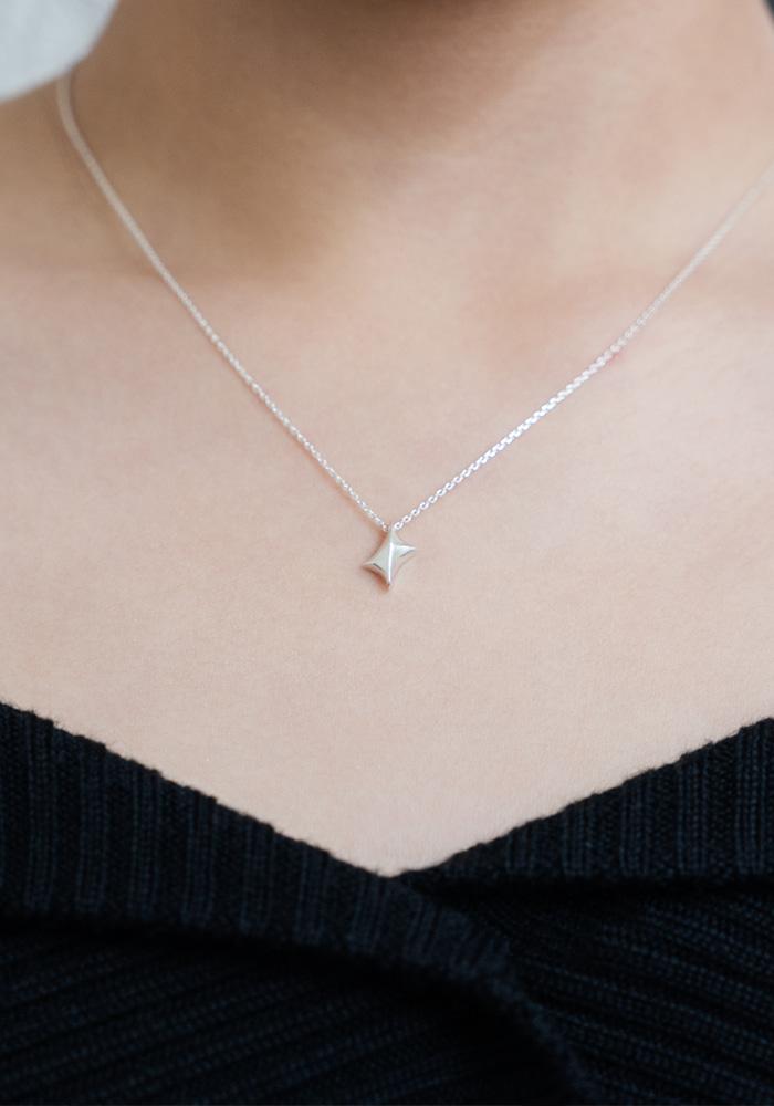 Headlight Necklace 2 - Silver