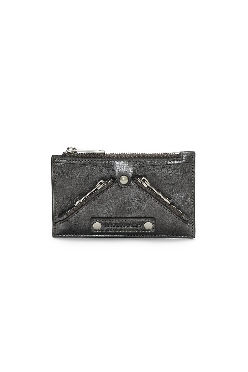 FAUX LEATHER M.O.S WALLET, METAL