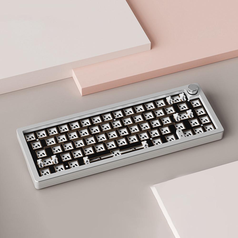 XINMENG A66 기계식 키보드 핫스왑 RGB 알루미늄 66키 커스텀 DIY 키보드