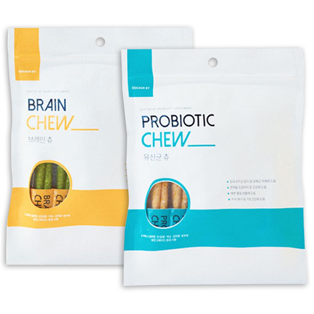 닥터바이 유산균 츄 강아지 장 건강 덴탈 애견 껌