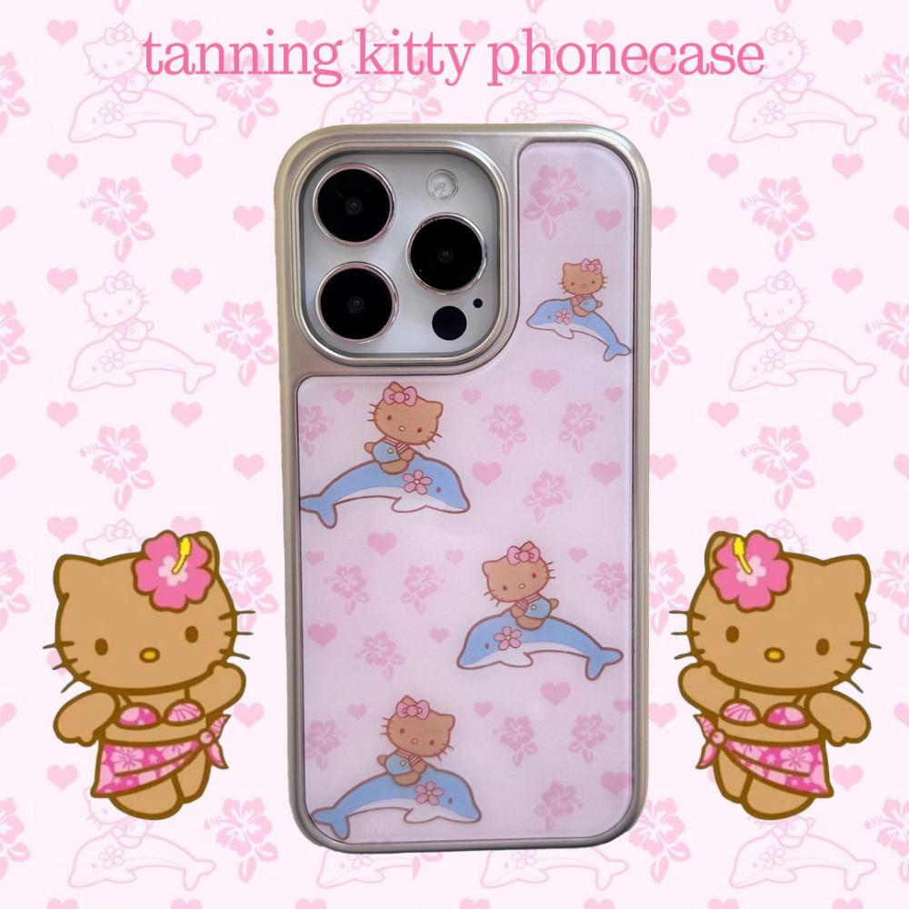 페어리룸 kitty sliver phonecase 태닝키티 실버 폰케이스 아이폰 13,14,15