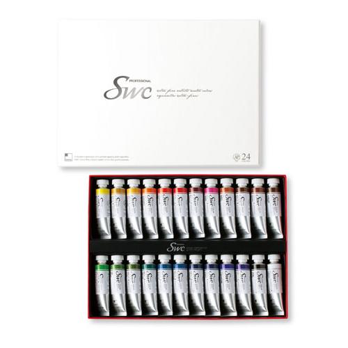 신한 SWC 수채화물감 15ml 24색세트
