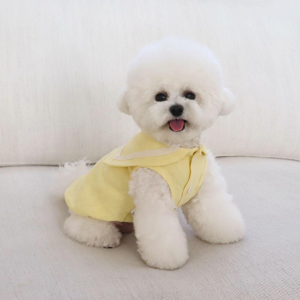 린넨 케이프 탑 (레몬)